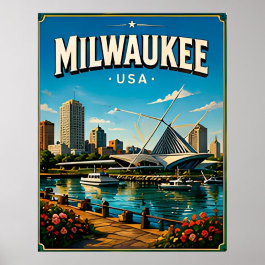 Milwaukee Museum Meerfront Poster (Voorkant)