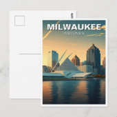 Milwaukee Museum of Art Travel Briefkaart (Voorkant / Achterkant)