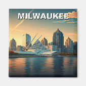 Milwaukee Museum of Art Travel Magneet (Voorkant)