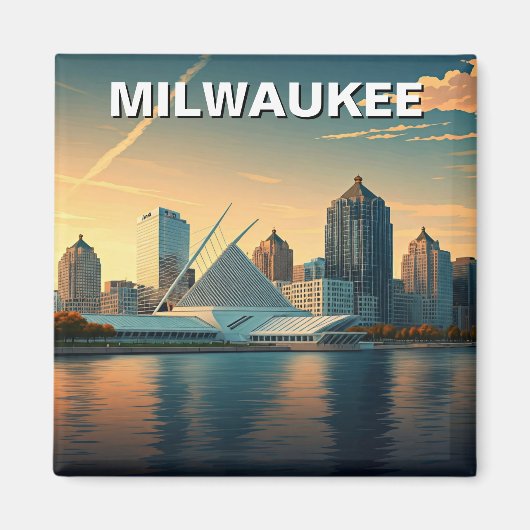 Milwaukee Museum of Art Travel Magneet (Voorkant)