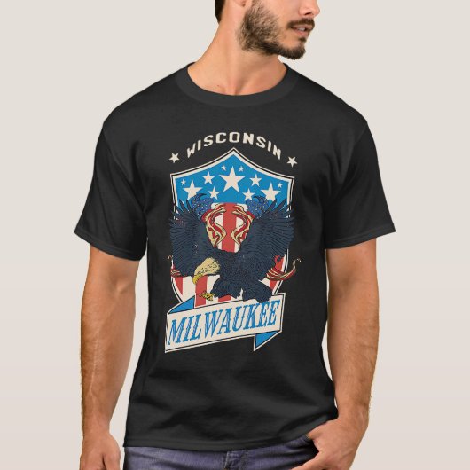 Milwaukee National Wisconsin Day T-shirt (Voorkant)