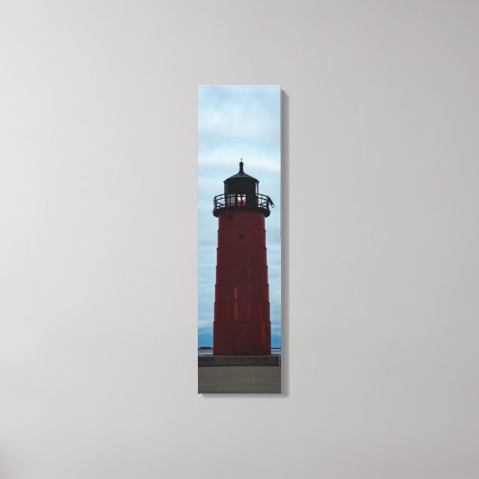 Milwaukee Pierhead Uitzicht Verticaal Canvas (Voorkant)