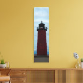Milwaukee Pierhead Uitzicht Verticaal Canvas Afdruk (Insitu (Woonkamer))