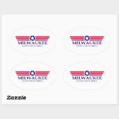 Milwaukee Pride Ovale Sticker (Vel)