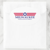 Milwaukee Pride Ovale Sticker (Tas)
