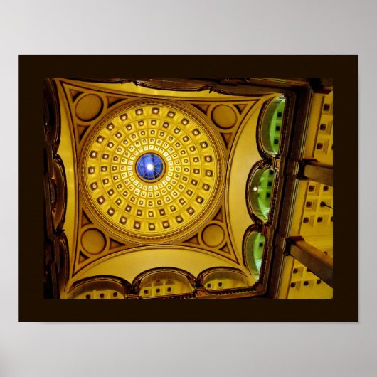 Milwaukee Public Library Ceiling Dome Poster (Voorkant)