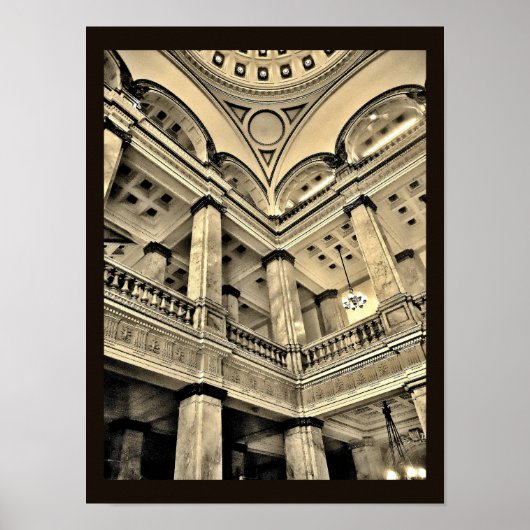 Milwaukee Public Library Interior Poster (Voorkant)