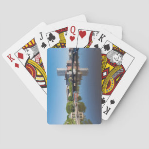 Milwaukee River Front en State Street Bridge Pokerkaarten