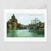 Milwaukee River, Milwaukee, Wisconsin Briefkaart (Voorkant)