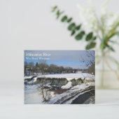 Milwaukee River, West Bend, Wisconsin Briefkaart (Staand voorkant)