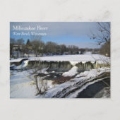 Milwaukee River, West Bend, Wisconsin Briefkaart (Voorkant)