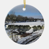 Milwaukee River, West Bend, Wisconsin Keramisch Ornament (Voorkant)