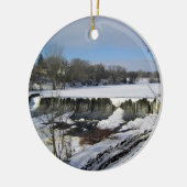 Milwaukee River, West Bend, Wisconsin Keramisch Ornament (Links)