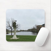 Milwaukee River, West Bend, Wisconsin Muismat (Met muis)