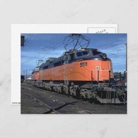 Milwaukee Road boxcab, elektrisch Briefkaart (Voorkant / Achterkant)