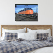 Milwaukee Road boxcab, elektrisch #E34A_Trains Canvas Afdruk (Insitu (Slaapkamer))