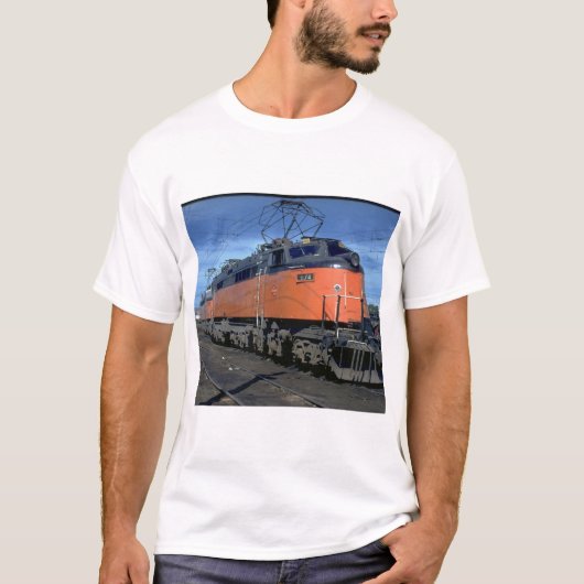 Milwaukee Road boxcab, elektrisch #E34A_Trains T-shirt (Voorkant)