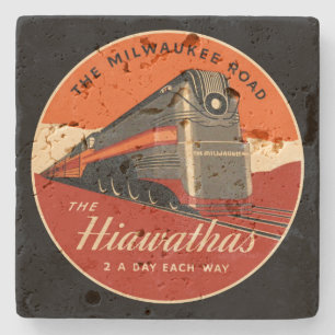 Milwaukee Road Hiawatha Train Stenen Onderzetter