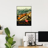 Milwaukee Road spoorwegreisposter Poster (Thuiskantoor)