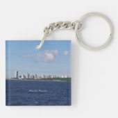 Milwaukee Skyline acryl sleutelhanger (Achterkant)