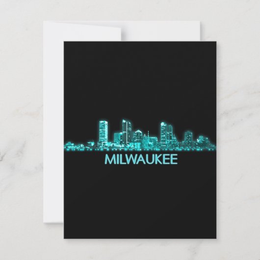 Milwaukee Skyline Bedankkaart (Voorkant)