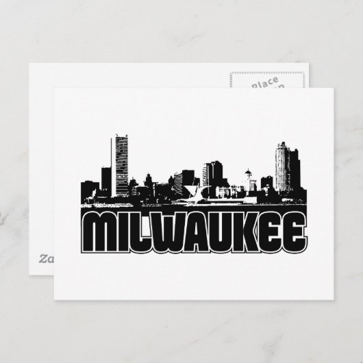 Milwaukee Skyline Briefkaart (Voorkant / Achterkant)