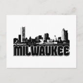 Milwaukee Skyline Briefkaart (Voorkant)
