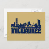 Milwaukee Skyline Briefkaart (Voorkant / Achterkant)