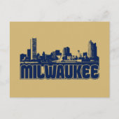 Milwaukee Skyline Briefkaart (Voorkant)