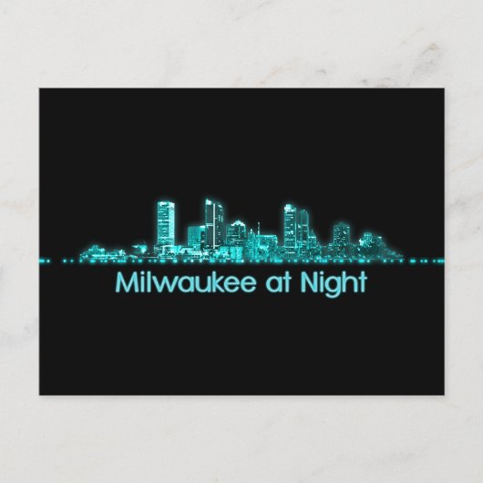 Milwaukee Skyline Briefkaart (Voorkant)