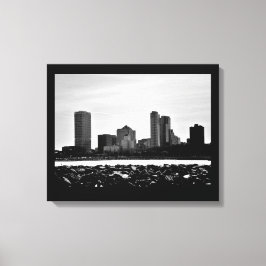 Milwaukee Skyline Canvas Afdruk