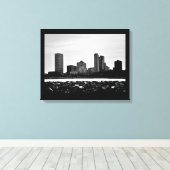 Milwaukee Skyline Canvas Afdruk (Insitu (Houten vloer))