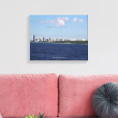 Milwaukee Skyline canvasafdruk Canvas Afdruk (Insitu (Woonkamer))