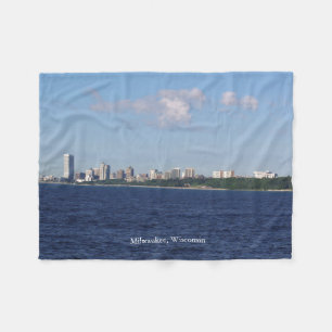 Milwaukee Skyline Fleece Deken