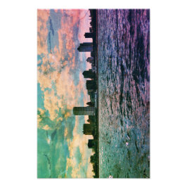 Milwaukee Skyline Foto Afdruk