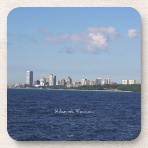 Milwaukee Skyline harde plastic onderzetters