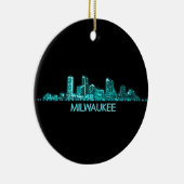 Milwaukee Skyline Keramisch Ornament (Rechts)
