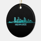 Milwaukee Skyline Keramisch Ornament (Links)