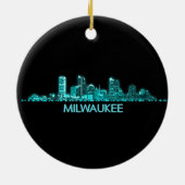 Milwaukee Skyline Keramisch Ornament (Achterkant)