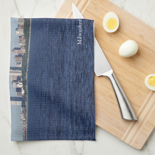 Milwaukee Skyline keukenhanddoek (Quarter Fold)