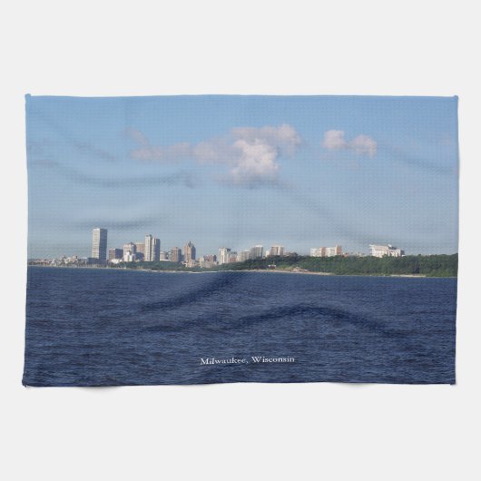 Milwaukee Skyline keukenhanddoek (Horizontaal)
