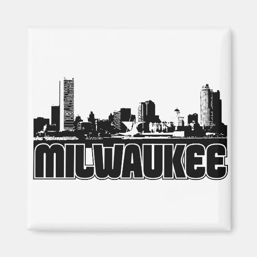 Milwaukee Skyline Magneet (Voorkant)