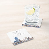 Milwaukee Skyline Paper Onderzetter Save the Date (Insitu)