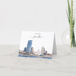 Milwaukee Skyline Personalized de Kaart van de Not