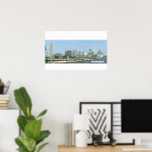 Milwaukee Skyline Poster (Thuiskantoor)