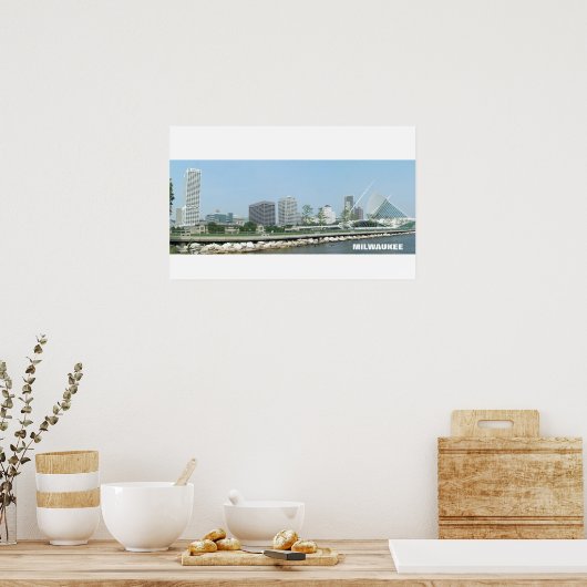 Milwaukee Skyline Poster (Keuken)