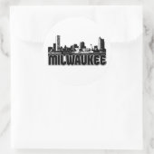 Milwaukee Skyline Ronde Sticker (Tas)