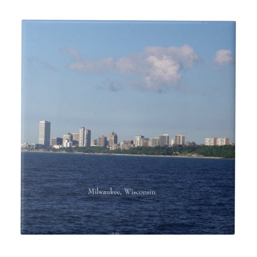Milwaukee Skyline tile Tegeltje (Voorkant)