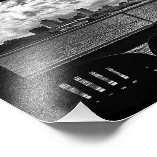 Milwaukee Skyline Uitzicht Foto Afdruk (Hoek)