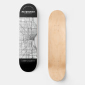 Milwaukee Stadsplattegrond Skateboard (Voorkant)
